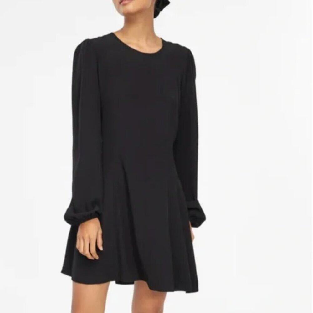 Lacausa Sparrow Black Long Sleeve Mini Dress